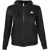 adidas womens Tall Essentials 3-stripes Fleece Full Zip Hoodie