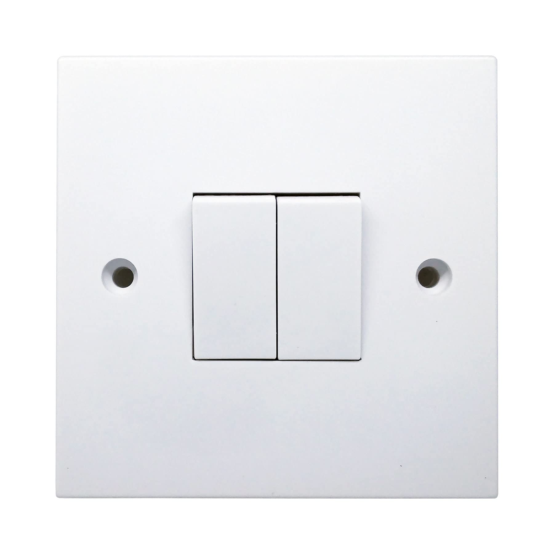 Opus 2 gang 2 way Light Switch White