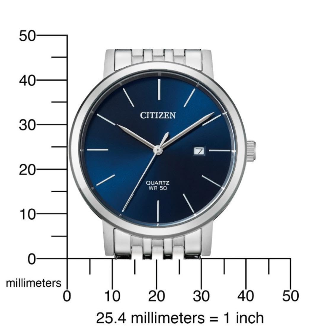 CITIZEN Herren Analog Quarz Uhr mit Edelstahl Armband BI5070-57L 5