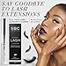 EYELASH SERUM by SECRET BEAUTY CLUB, 1 Way to Repair Extension Damage Fast, No Need for False Eyelashes, Top Enhancing Stimulating Growth Treatment, Best for Lashes & Brows