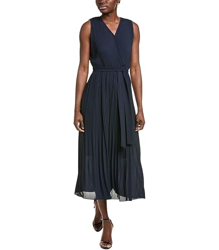 TAHARI ASL Printed Fit & Flare Dress (Blue, 8) at Amazon Women's Clothing store