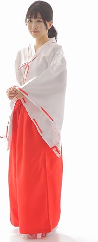 Amazon Ferte フェルテ 巫女服 コスプレ 巫女さん 衣装 着付け手順書付き 巫女装束 コスチューム Xl コスプレ 仮装 通販