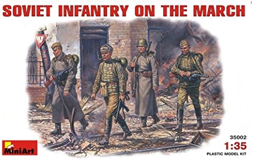 Mini Art Plastics Soviet Infantry on March