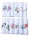 La closure Cotton Embroidered Ladies Lace Handkerchiefs 6 Pieces