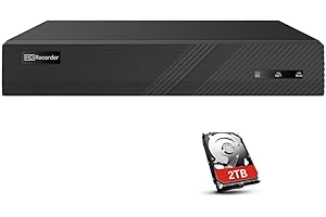 Real HD 4K UltraHD 16 Channel DVR Security System Recorder, 8MP Security DVR for Analog Security Cameras, Remote Smartphone Access, 2TB Storage, Compatible with Hikvision, Dahua, LTS, Swann, Zosi