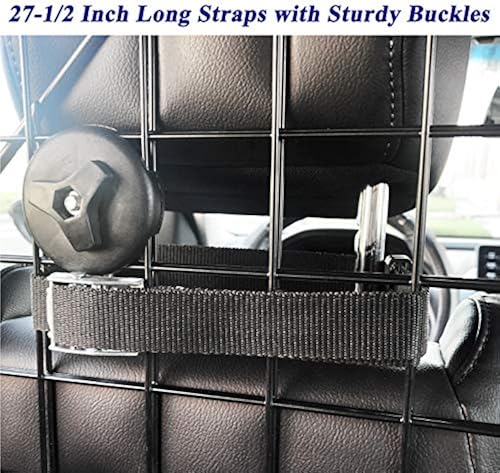 CASIMR Adjustable Dog Car Barrier - Heavy Duty Mesh Divider For SUVs & Trucks