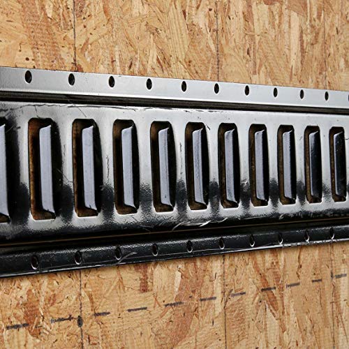 Four 5' ETrack TieDown Rail, PowderCoated Steel ETrack TieDowns 5' Horizontal ETracks
