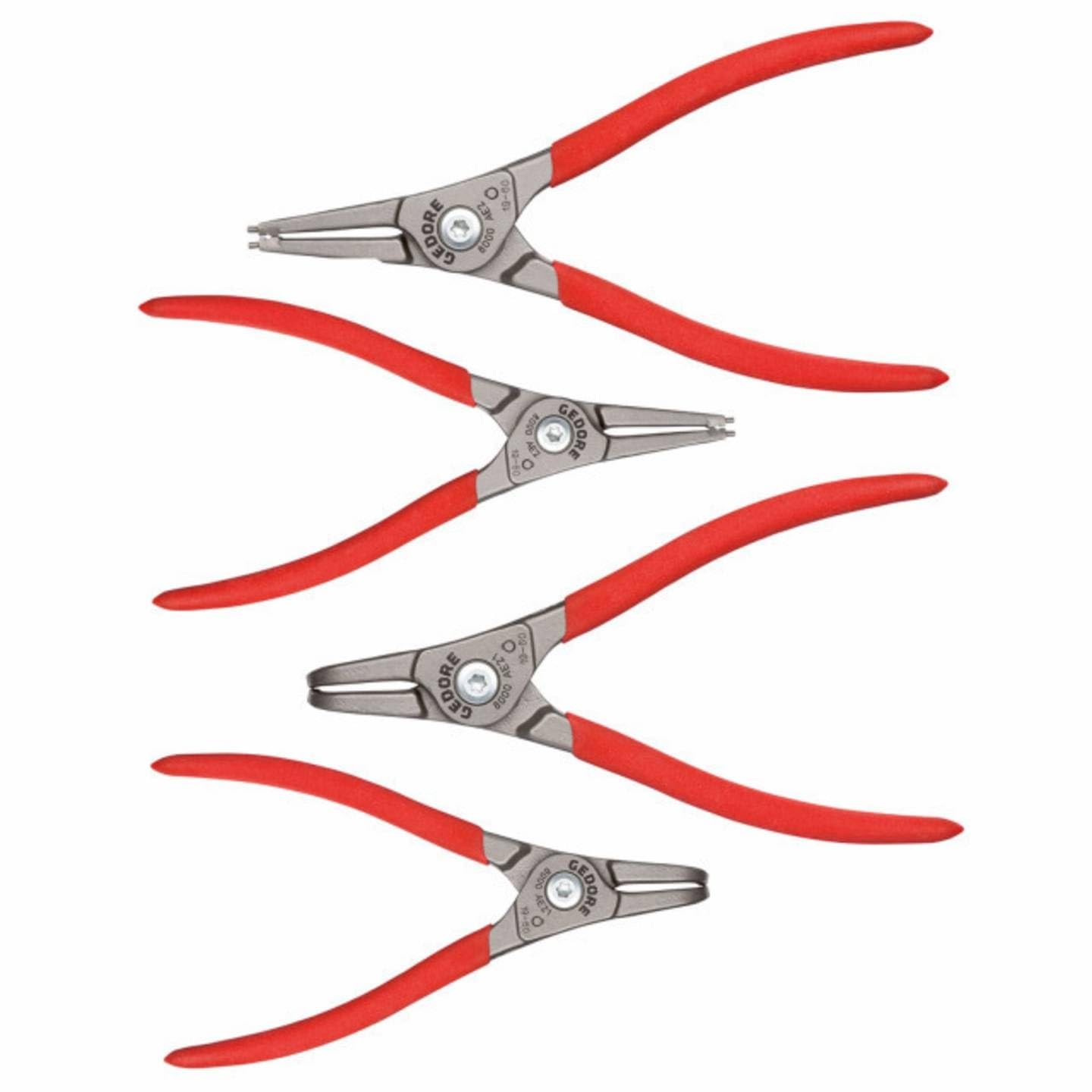 Gedore S 8000 AE Snap Ring Pliers Set of 4 (External)