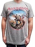 Iron Maiden Men's Trooper Circle Vintage Soft T-Shirt, Large
