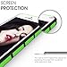 iPhone 5C Case, Rhidon Slim Shockproof Armor Case fit for iPhone 5C Hard Rugged Ultra Protective Back Rubber Cover with Dual Layer Impact Protection for iPhone 5C (Black Green)