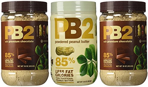PB2 Powdered Peanut Butter Bundle (2 Chocolate Peanut Butter And 1 Peanut Butter)