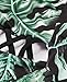 Sondiborn Swimwear Women's One Piece Criss Bandage Swimsuit Solid Color Floral Print Monokini (S, Print in Green)