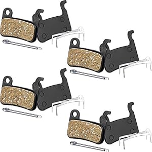 4 Pairs Resin Brake Pads Bicycle Disc Brake Pads Compatible with Shimano Deore XT XTR LX SLX Hone Alfine Saint Disc…