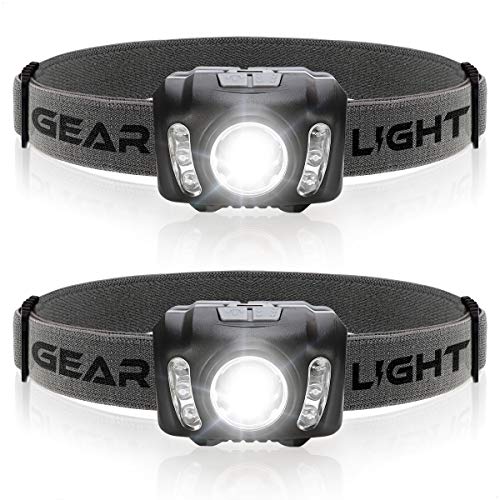 GearLight LED Headlamp Flashlight X500 [2 PACK] - 210 Lumens, 6 Hour Runtime, Multi-Color Flood Light, Running, Camping, and Hunting Headlamps - Best Head Lamp for Adults and Kids - Thumbnail 7