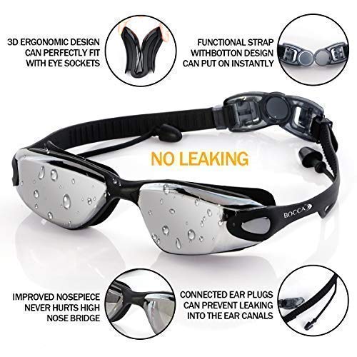 BOCCA Swim Goggles (Black)