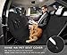 SHINE HAI Dog Seat Covers, Pet Car Seat Cover, Waterproof & Scratch Proof Hammock Convertible, Backseat Cover for Cars Trucks and SUVs