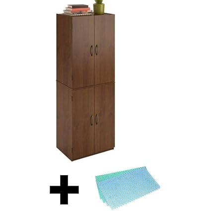 Amazon Com Mainstays Tall Storage Cabinet 4 Door Northfield