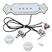 Kmise MI0303 Prewired 4-String Guitar Sound Hole Pickup Wiring Harness for Cigar Box