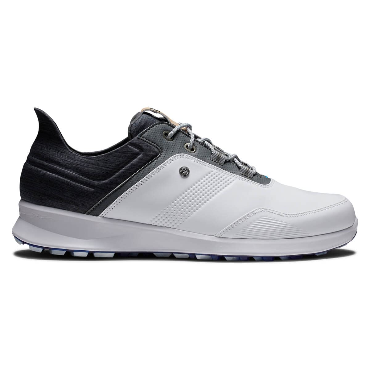 FootJoy Men's Stratos Previous Season Style Golf Shoe, White/Charcoal, 7.5 Wide Image
