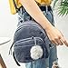 Creazrise Women Fashion School Bags Mini Thicken Corduroy Backpacks (Gray)