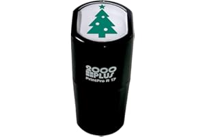 SBLABELS Decorated Christmas Tree Stamp / 2000 Plus Self Inking Teacher Winter Evergreen Reward Stamper / 9/16" Small Pine Tree Imprint Holiday Classroom Worksheet Craft Project Stamp