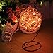 Color Our Life Battery Operated LED String Lights 66 Led's on a Flexible Silver Wire 16.4 Ft 8 Modes with Wireless Remote Control for Christmas, Outdoor, Patio, Garden, Party Decoration (Orange)