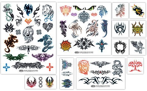 Twisted Tribal 2011(50 Temporary Tattoos) by Savvi