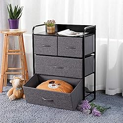 Kamiler 4-Drawer Dresser Storage, 3-Tier Organizer