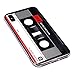 TNCY Matte Heavy Duty Durable TPU Bumper Soft Back Cover Music Retro Tape Case Compatible with iPhone Xs (2018) iPhone X (2017)
