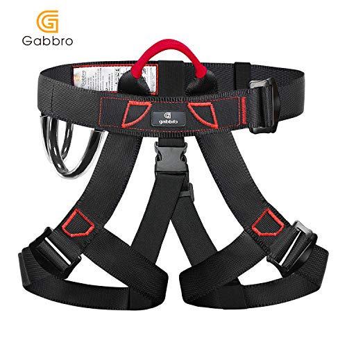 Gabbro Climbing Harness, Thickened Wider Safety Harness to Protect Waist, Safety Gear Climbing Rope for Fall Protection, Harness for Work at Height Fire Rescuing (Harness) - Thumbnail 6