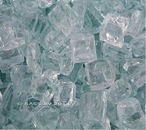 Fireplace Fire Pit Glass 4 Lbs Chunky 1 2 Clear With Slight