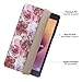 MoKo Samsung Galaxy Tab A 8.0 2017 Case - Ultra Lightweight Slim Smart Cover Case for Galaxy Tab A 8.0 (SM-T380 / T385) 2017 Release (NOT FIT 2015 Tab A 8.0 SM-T350/P350), Floral PURPLE