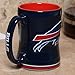 NFL Sculpted Coffee Mug, 14 Ounces, Buffalo Bills