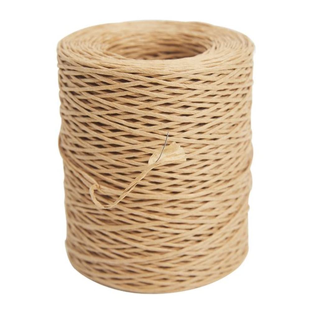 656 Feet Floral Wire, 2mm Bind Wire Wrap Twine, Paper Covered Rustic Vine for Arrangements, Flower Crowns, Grapevine Wreath Making, Wedding Decorating, DIY Projects (Khaki)