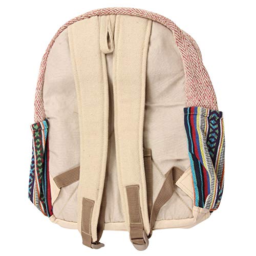 Freak Scene Rucksack - Hanf - Muster 03 - beige-bunt – Bild 4