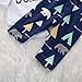 Unisex Toddler Infant Newborn Girl Boy Baby Bear Romper Pants 3pcs Outfits Set(12-18 Months, Blue)