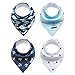 Baby Dolphin Fashion Design Bandana Baby Dribble Bibs - Keeps Baby Clean and Dry -FREE EBOOK & Sets of 4 Stylish and Functional Bib -Super Absorbent Bandana Bibs - Ultra Comfortable Design 100% Cotton