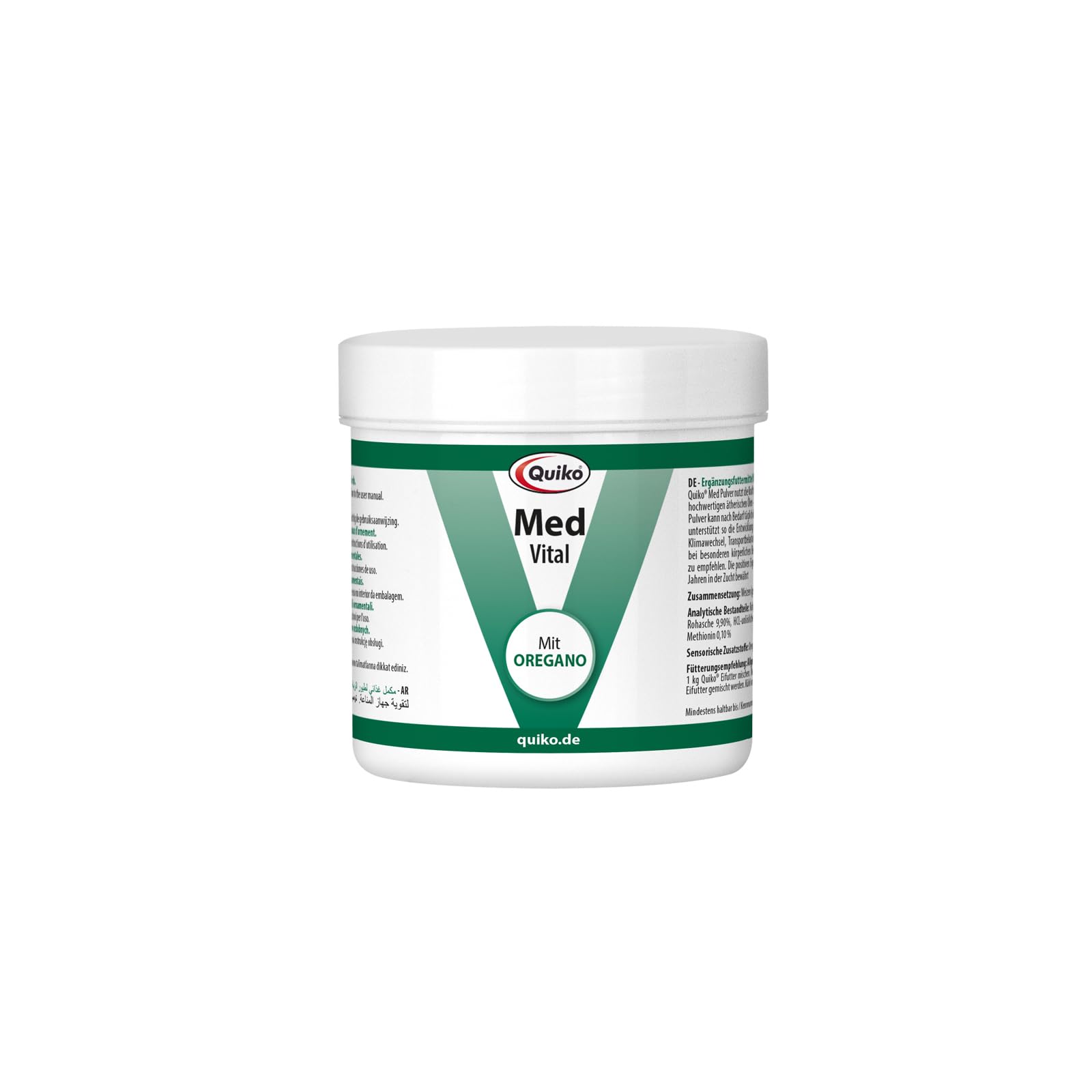 Quiko Med 75 g - Specially extracted oregano for pet birds and racing pigeons - optimal nutrition to strengthen the immune system