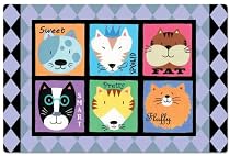 CounterArt Cat Personalities Pet Placemat