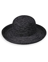 Wallaroo Hat Company Womenâ€™s Victoria Sun Hat â€“ Mixed Black â€“ Ultra-Lightweight, Packable, Modern Style, Designed in Australia.