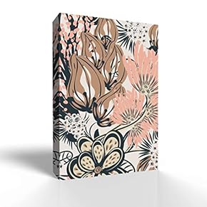 Canvas Wall Art Watercolor Flower Canvas Painting Wall Poster Decor for Living Room Wooden Framed Home Decorations - 12x18 inches