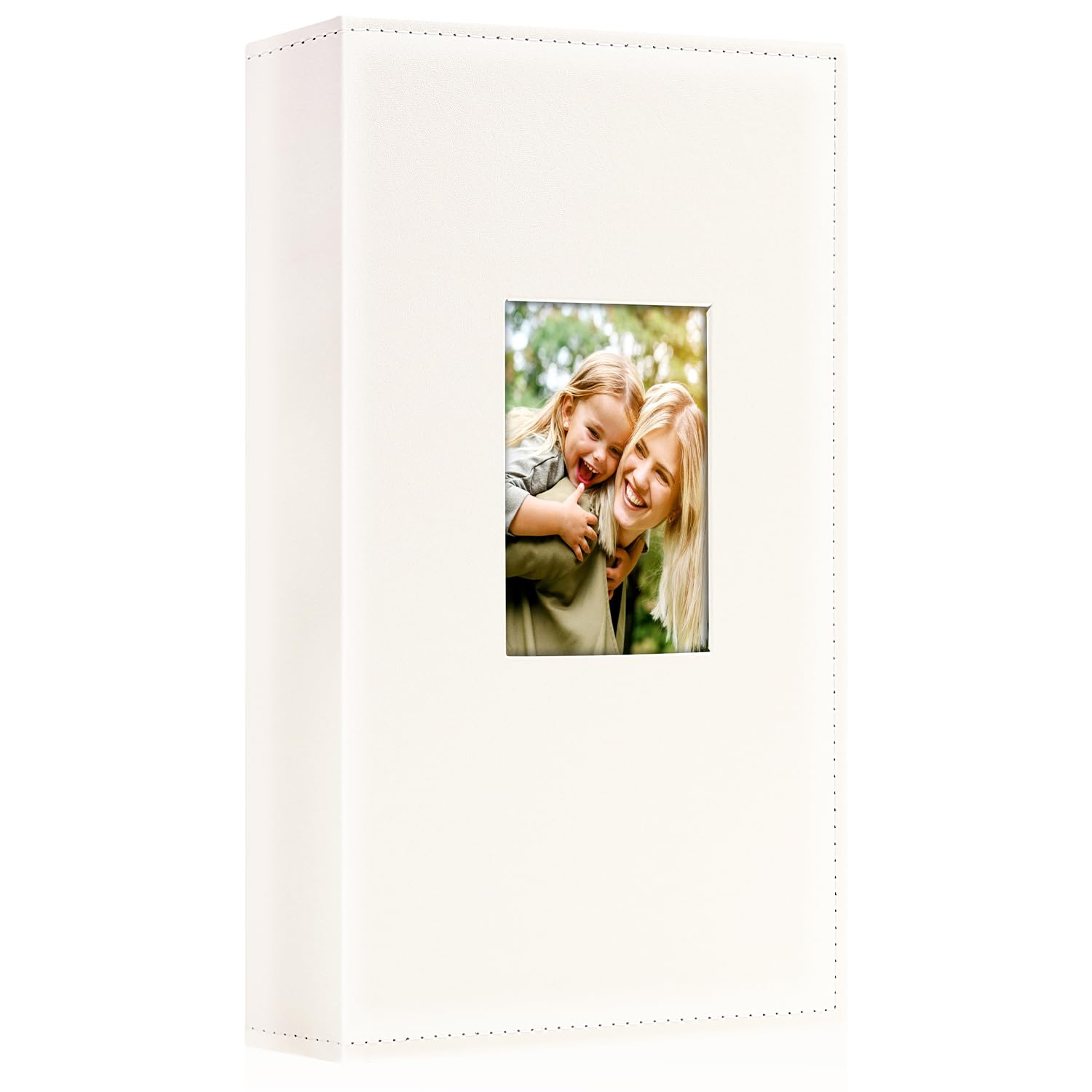 Ywlake Photo Album 10 x 15 300 cm Leather Fabric Photo Album for Horizontal Photos Beige