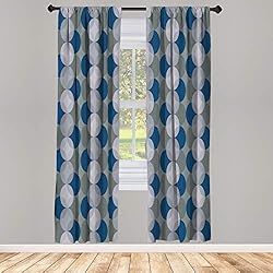 Lunarable Circle Window Curtains, Flower of Life