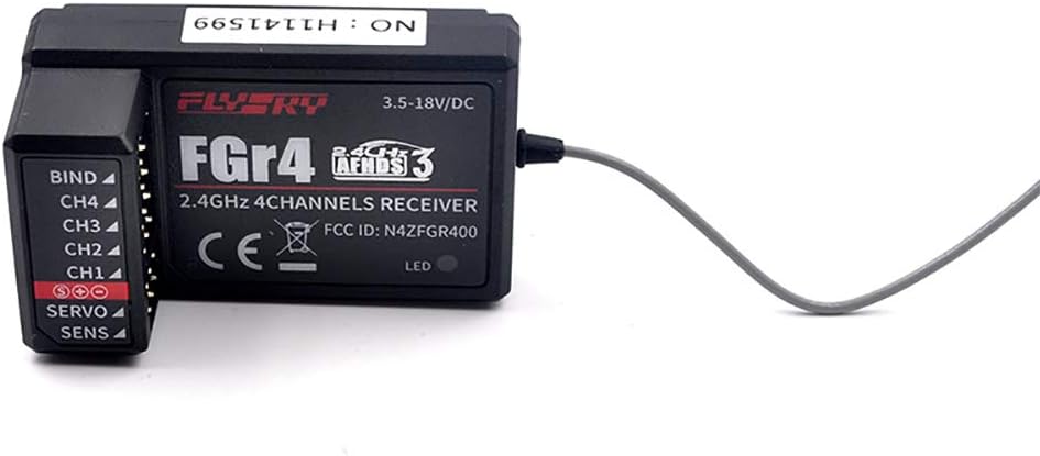 Goolsky FlySky FS-FGR4 Receiver 2.4Ghz 4CH AFHDS3 for FlySky Noble FS-NB4 Transmitter