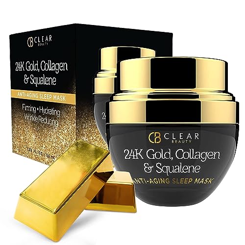 Clear Beauty 24K Gold, Collagen & Squalene Daily Face Moisturizer