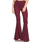 Anna-Kaci Women's Fashion High Waist Long Denim Bell Bottom Jeans Flared Pants