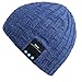 Mydeal Washable Winter Unisex Hat Bluetooth Beanie Short Skully Cap with Bluetooth Stereo Headphones Mic Hands Free Rechargeable Battery for Mobile Phones,iPhone, iPad, Android,Laptops,Tablets - Blue 