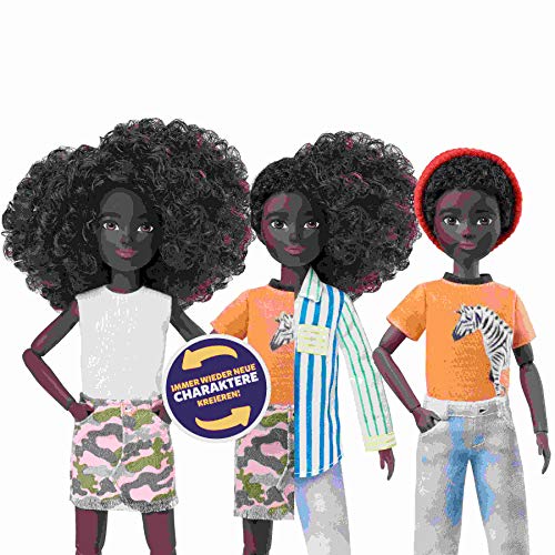 Mattel GKV49, Creatable World Deluxe Charakter Set, individuell gestaltbare Puppe DC-319 Mehrfarbig – Bild 4