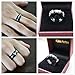 King Will Classic Mens Black 8mm Tungsten Carbide Ring Two Tone Brushed Diamond Engraved Wedding Band