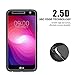 LG X Power 2 /LG Fiesta LTE/ LG K10 Power Screen Protector, Wellci [2-Pack] High Definition Tempered Glass, Extreme Hardness, 2.5D Round Edge